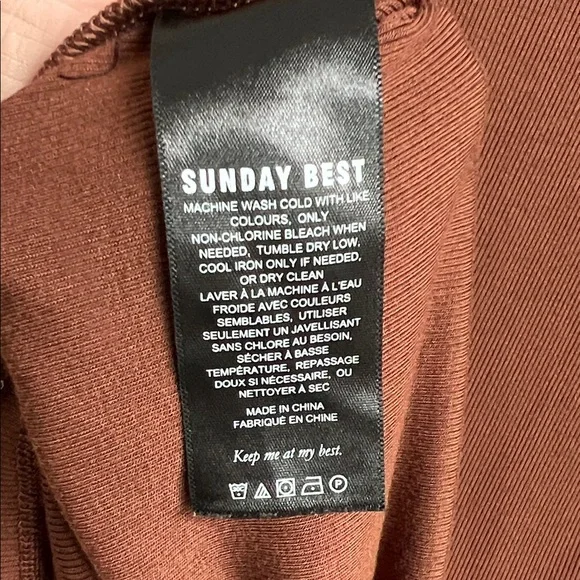 Sleeveless Mock Neck Top in Chocolate Brown - Picture 4 of 5